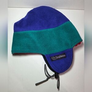 Vintage 90's Early Winters Colorblock Multicolored Fleece Winter Stocking Hat